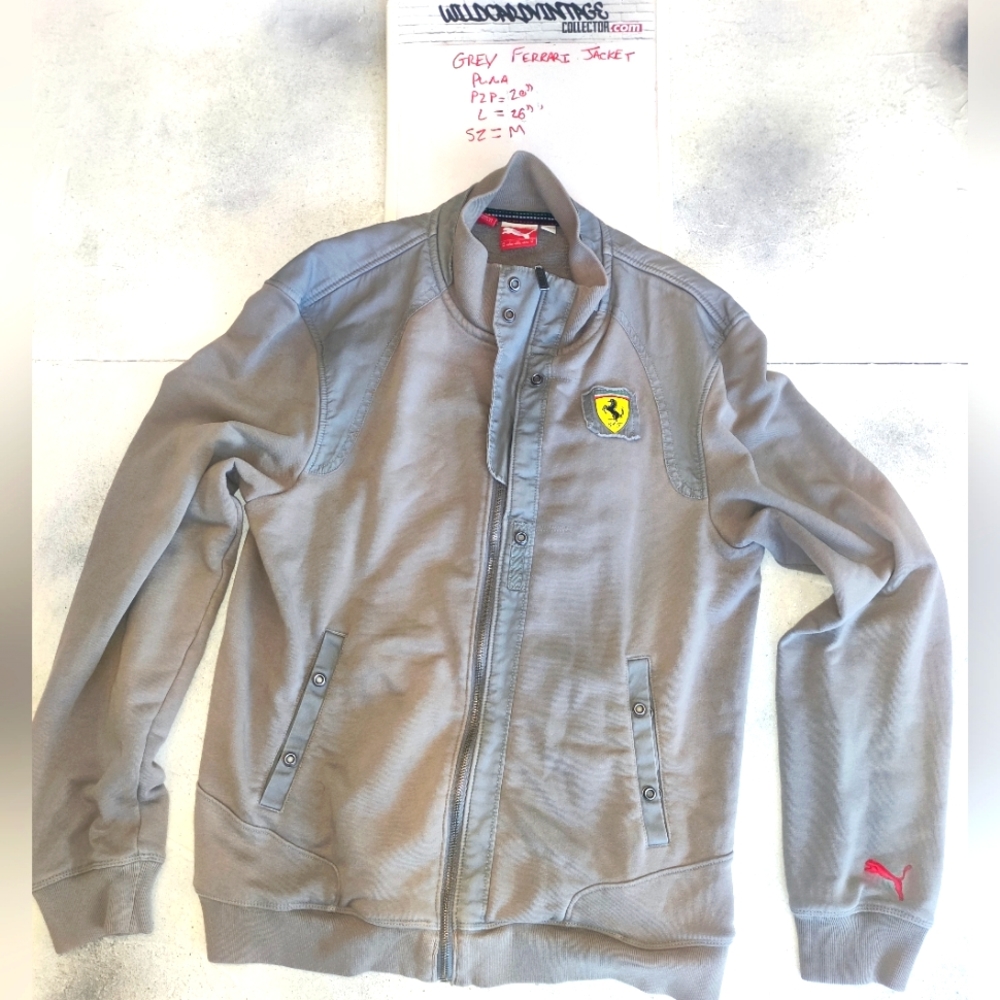 Ferrari Puma Long sleeve zip up jacket